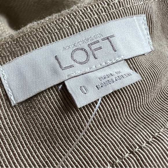 NWT Loft Khaki Linen A-Line Skirt Size 0 - Picture 12 of 16